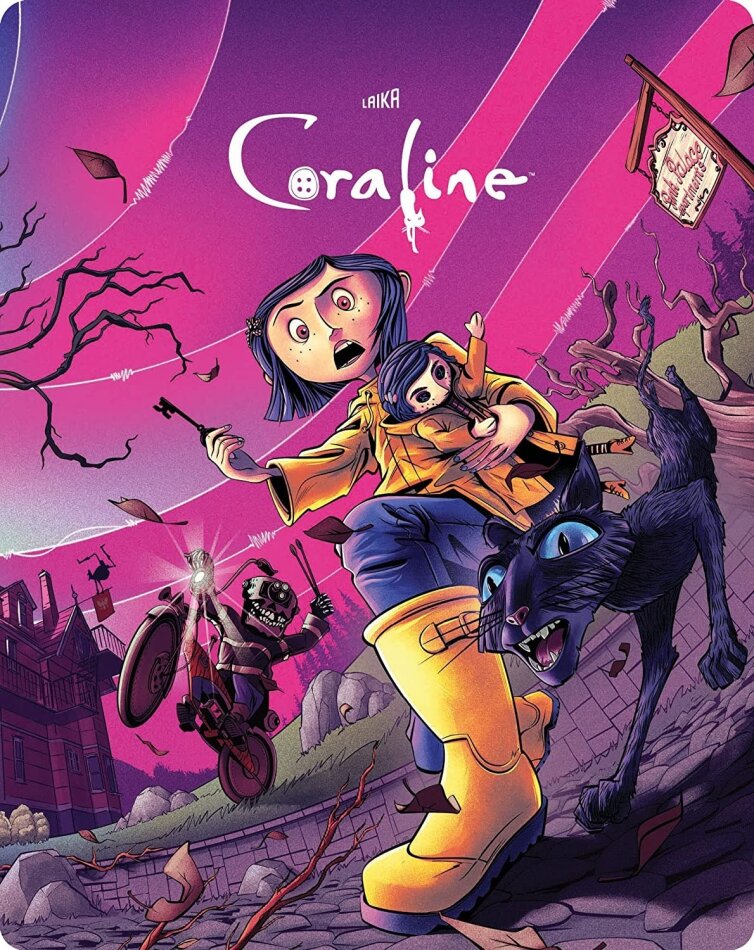 Coraline (2009) Limited Edition, Steelbook, 4K Ultra HD + Blu-ray