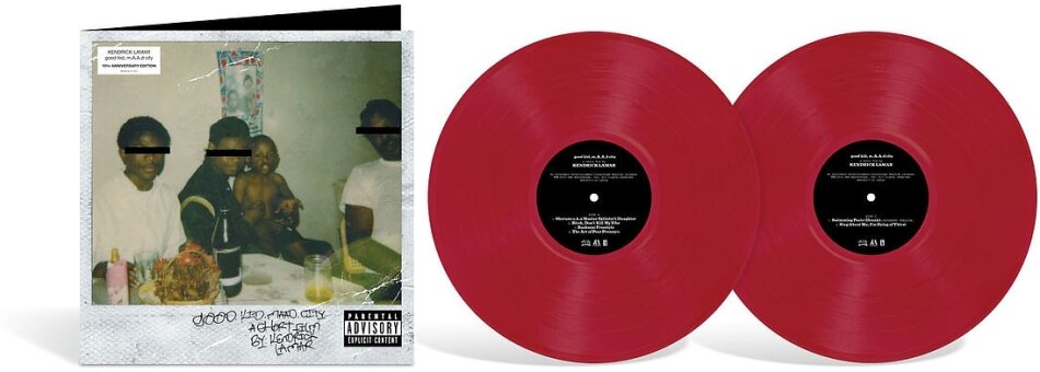 Kendrick Lamar - Good Kid, M.A.A.D City 2022 Reissue, Interscope, Édition 10ème Anniversaire, Édition Limitée, Apple Opaq Vinyl, 2 LP