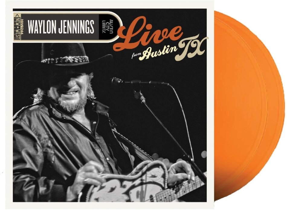 Waylon Jennings - Live From Austin, Tx '89 2022 Reissue, New West Records, Colored, 2 LPs