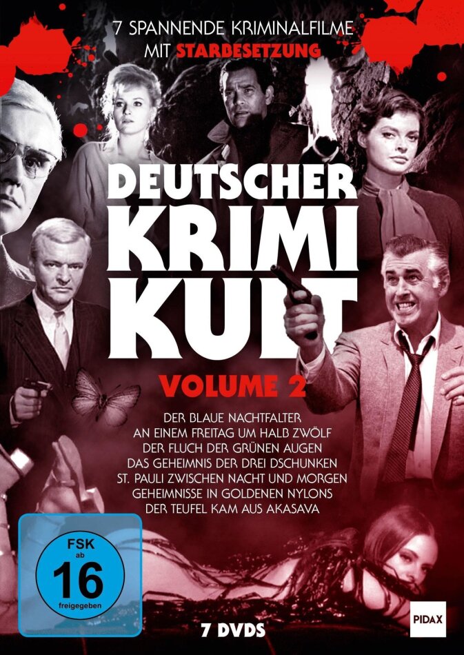 Deutscher Krimi Kult - Vol. 2 Pidax Film-Klassiker, 7 DVDs