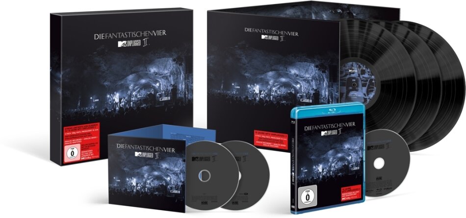 Die Fantastischen Vier - MTV Unplugged II 2022 Reissue, Anniversary Edition, Boxset, 2 CDs + 3 LPs + Blu-ray