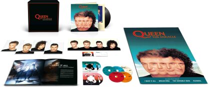 Queen - The Miracle - incl. Face It Alone (2022 Reissue, Collectors Edition, &Eacute;dition Limit&eacute;e, LP + 5 CD + Blu-ray + DVD)