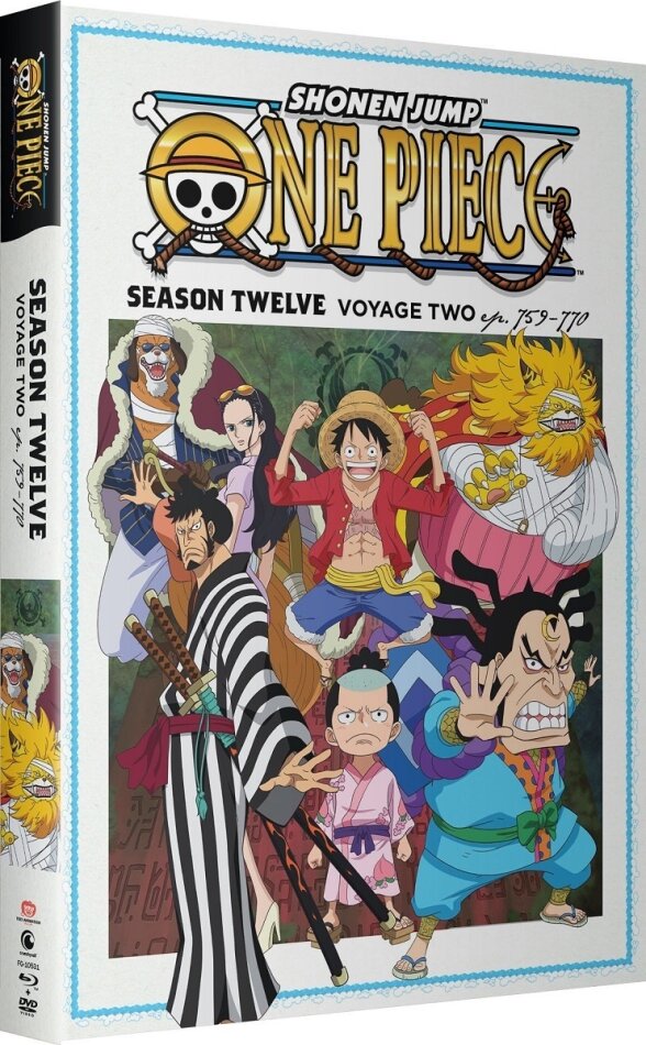 One Piece - Season 12: Voyage 2 - Episodes 759-770 Uncut, 2 Blu-ray + 2 DVD
