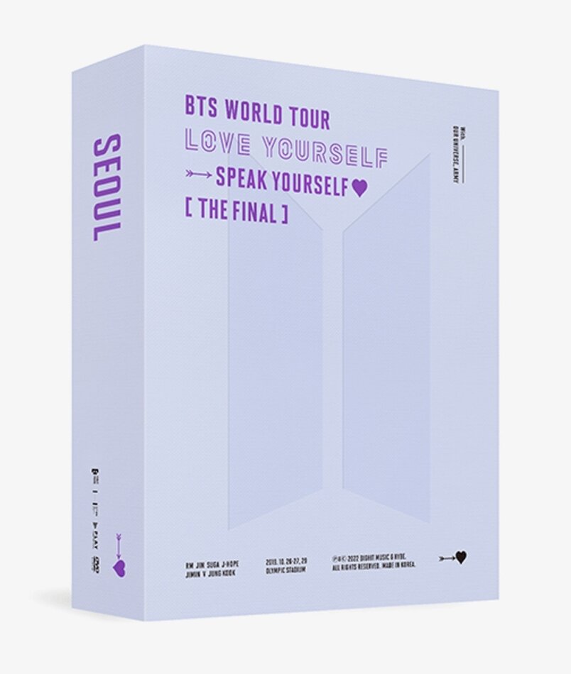 BTS - BTS World Tour: Love Yourself Speak Yourself - The Final 3 DVDs