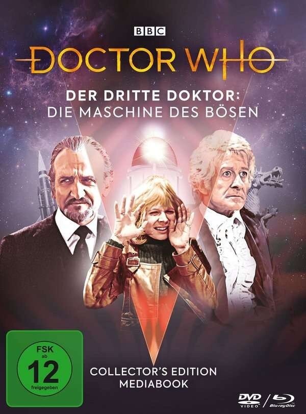Doctor Who - Der Dritte Doktor - Die Maschine des Bösen BBC, Collector's Edition, Limited Edition, Mediabook, Blu-ray + 2 DVDs