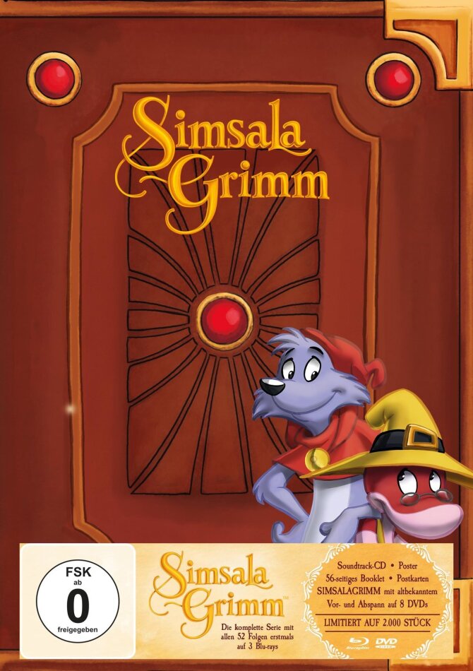 Simsala Grimm - Die komplette Serie Limted Edition, 3 Blu-ray + 8 DVD + CD