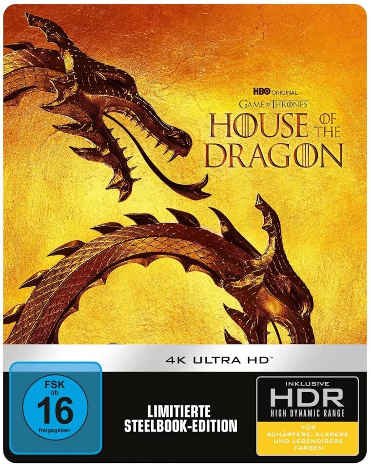 House of the Dragon (Game of Thrones) - Staffel 1 Limited Edition, Steelbook, 4 4K Ultra HDs