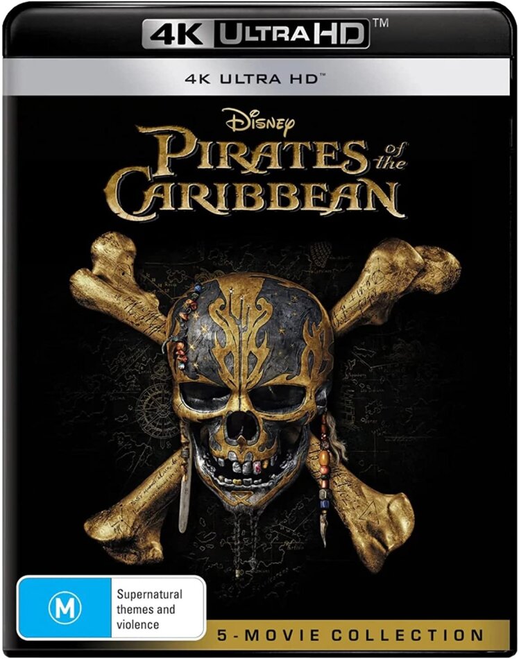 Pirates Of The Caribbean 1-5 - 5 Movies Collection 5 4K Ultra HDs