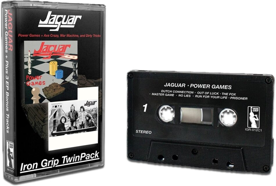 Jaguar - Power Games Iron Grip, 2023 Reissue, Black Cassette