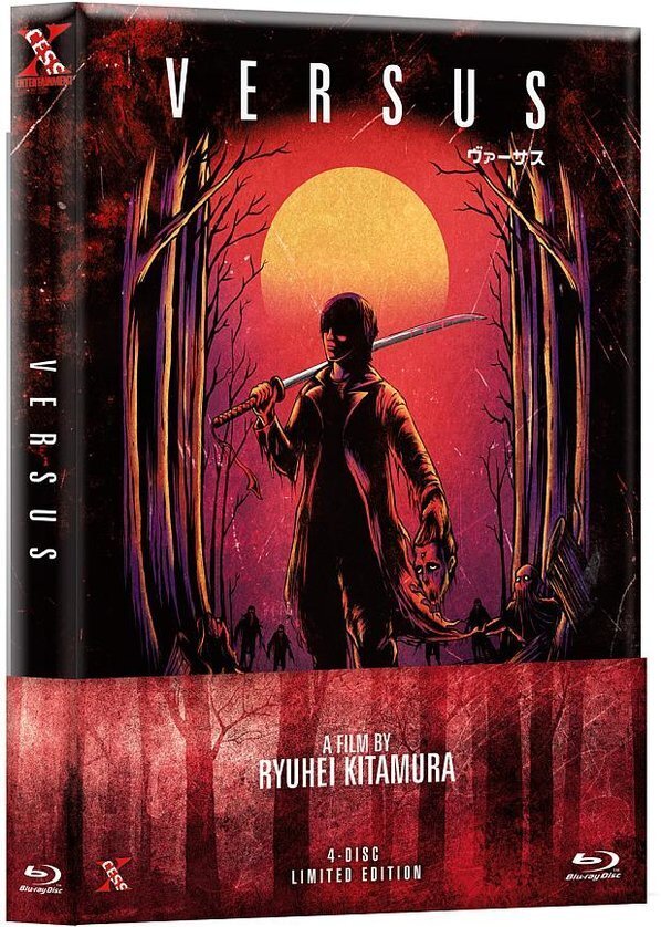 Versus (2000) Cover A, Wattiert, Limited Edition, Mediabook, Uncut, 2 Blu-rays + 2 DVDs