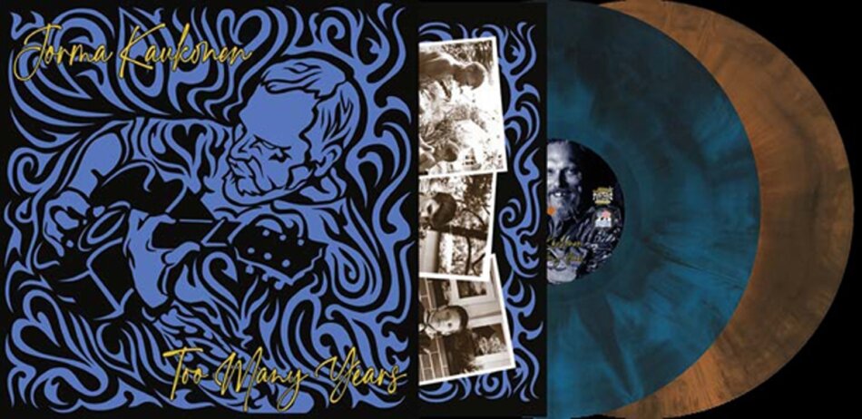 Jorma Kaukonen - Too Many Years 2022 Reissue, Marble Blue & White Vinyl, 2 LPs
