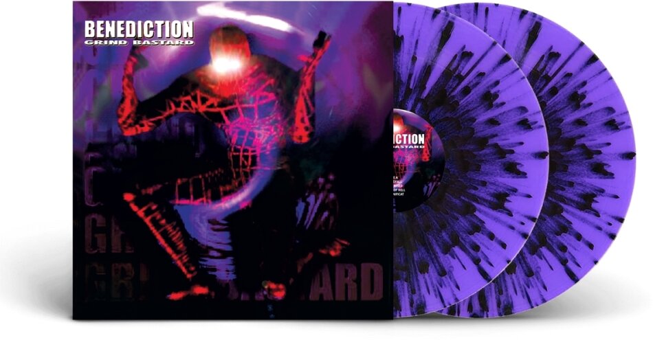 Benediction - Grind Bastard 2023 Reissue, Purple/Black Splatter Vinyl, 2 LPs