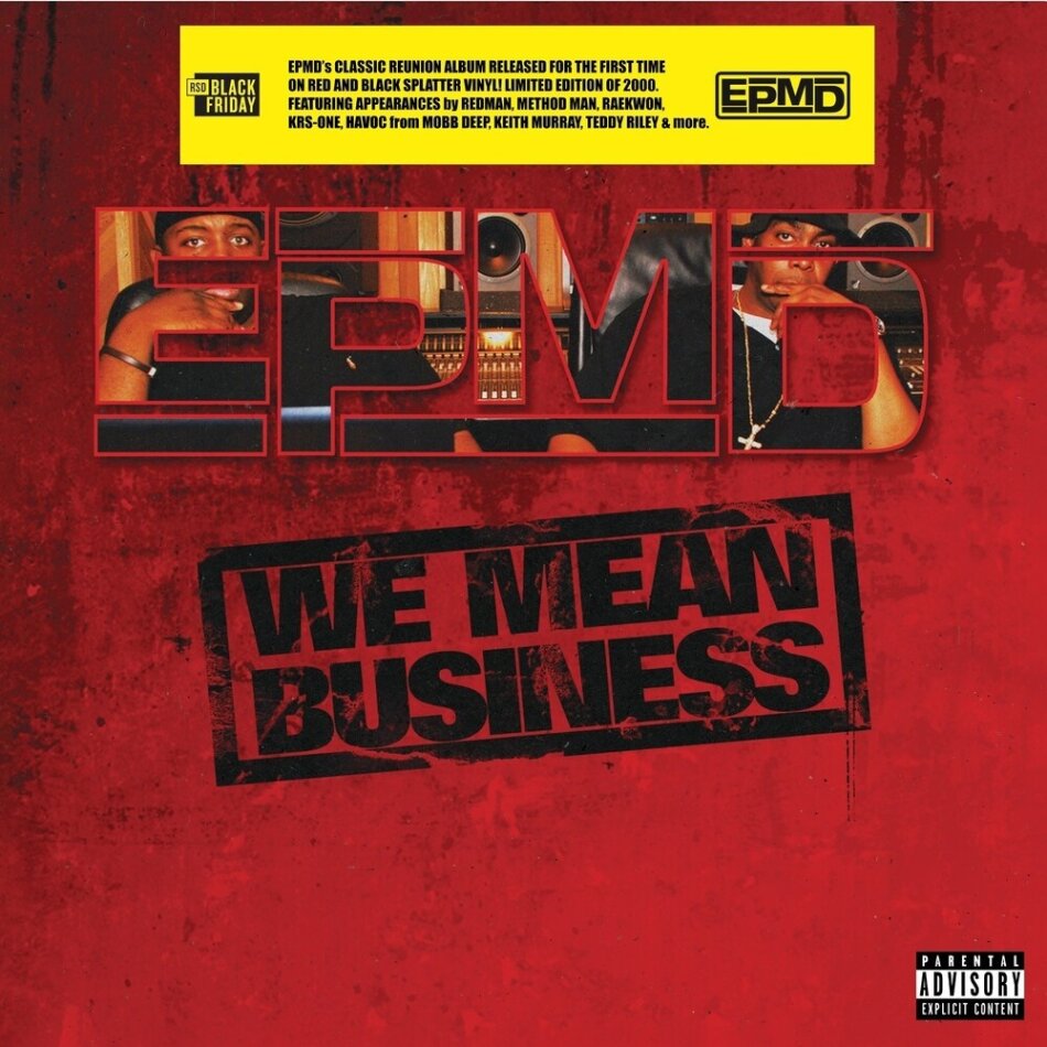 EPMD (Erick Sermon/Pmd) - We Mean Business Black Friday 2022, Red/Black Splatter Vinyl, LP