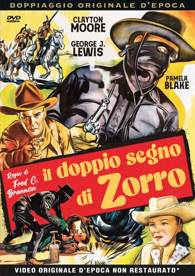 Il doppio segno di Zorro (1949) Rare Movies Collection, Doppiaggio Originale d'Epoca, n/b