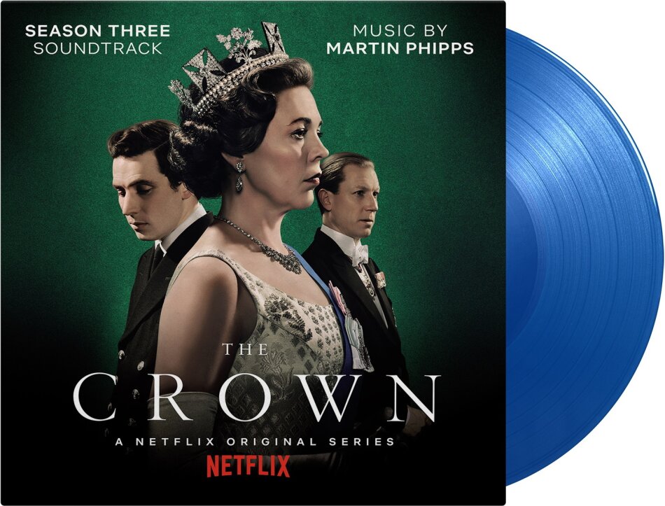 Martin Phipps - Crown Season 3 - OST 2022 Reissue, Music On Vinyl, limited to 750 copies, Royal Blue Vinyl, LP