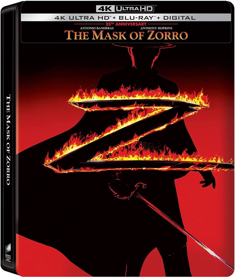 The Mask Of Zorro (1998) 25th Anniversary Edition, Limited Edition, Steelbook