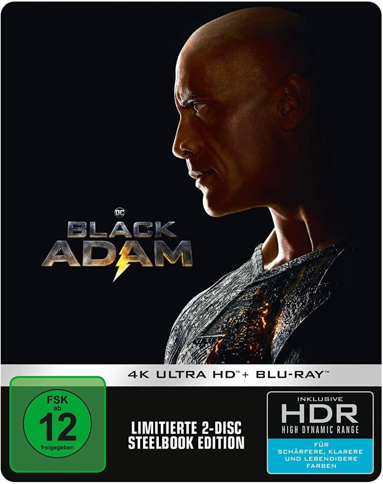 Black Adam (2022) Limited Edition, Steelbook, 4K Ultra HD + Blu-ray