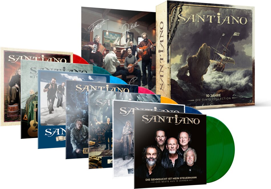 Santiano - 10 Jahre - Die Vinyl Collection Limited Edition, Colored, 15 LPs