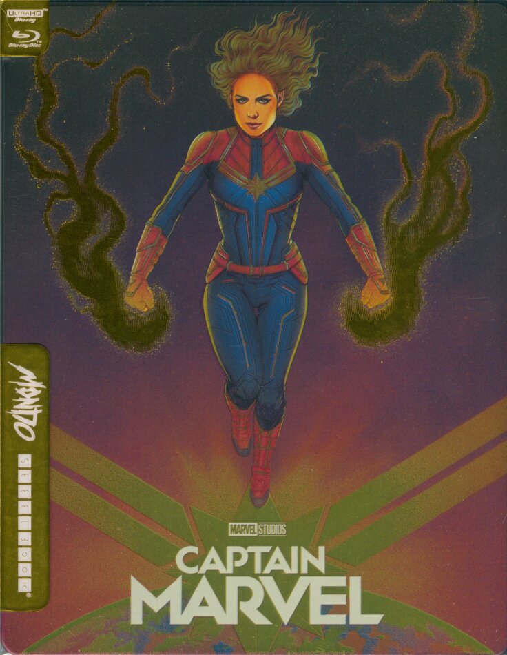 Captain Marvel (2019) Mondo, Limited Edition, Steelbook, 4K Ultra HD + Blu-ray