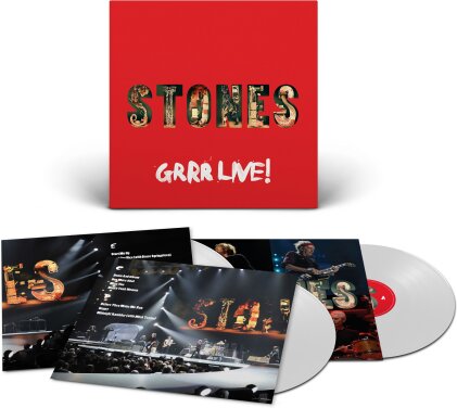 The Rolling Stones - GRRR Live! (Live At Newark) (&Eacute;dition Limit&eacute;e, White Vinyl, 3 LP)