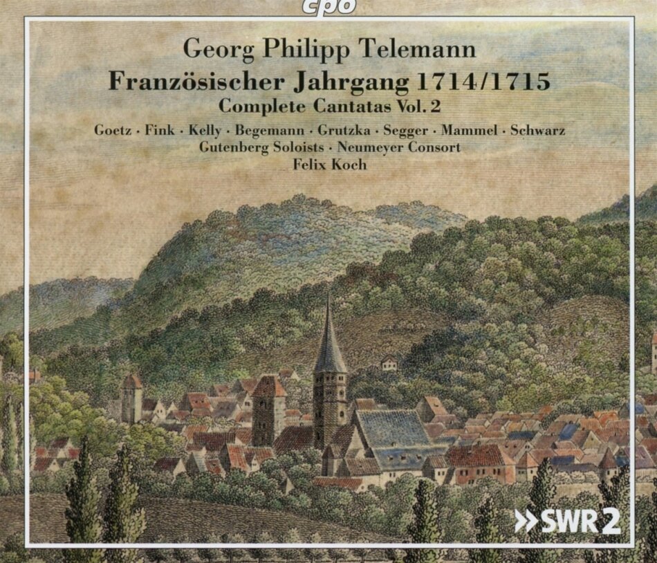 Sabine Goetz, Gutenberg Soloists, Neumeyer Consort, Georg Philipp Telemann (1681-1767) & Felix Koch - Französischer Jahrgang 1714/1715 - Complete Cantatas Vol. 2 2 CDs