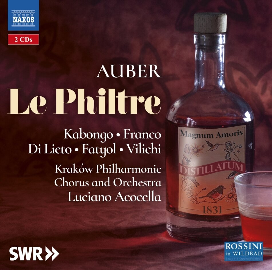 Kabongo, Franco, Daniel-François-Esprit Auber (1782-1871), Luciano Acocella & Kraków Philharmonic Orchestra - Le Philtre 2 CDs