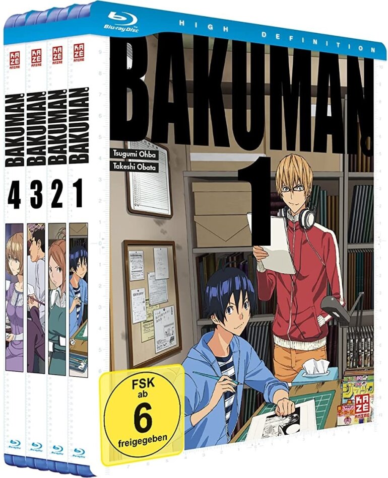 Bakuman - Vol. 1-4 Edition complète, 4 Blu-ray