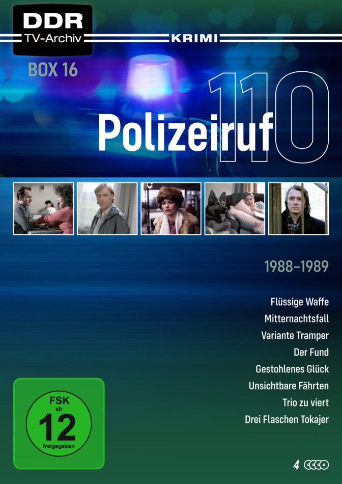 Polizeiruf 110 - Box 16: 1988-1989 DDR TV-Archiv, Neuauflage, 4 DVDs