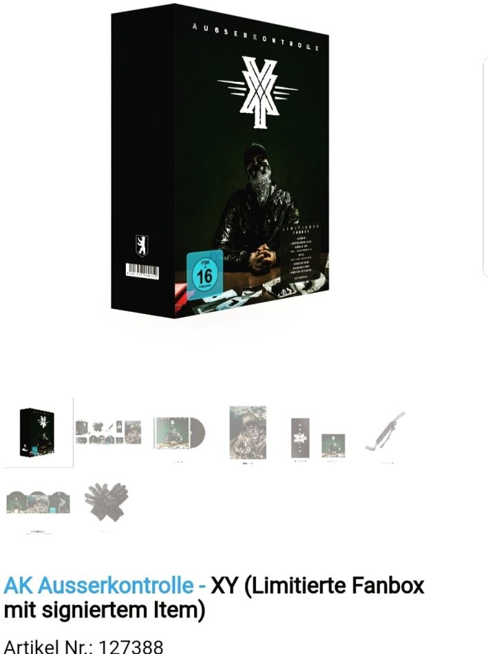 AK Ausserkontrolle - Xy Signierte Fanbox, Limited Edition, CD + DVD