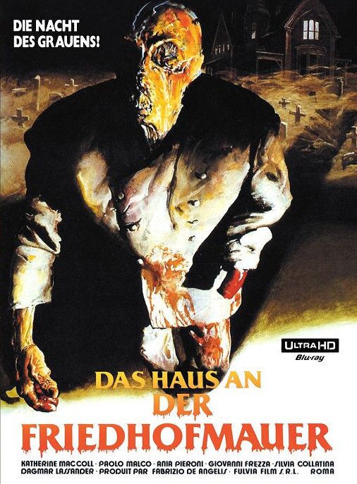 Das Haus an der Friedhofmauer (1981) Cover B, Eurocult Collection, Limited Edition, Mediabook, Uncut, 4K Ultra HD + Blu-ray + CD