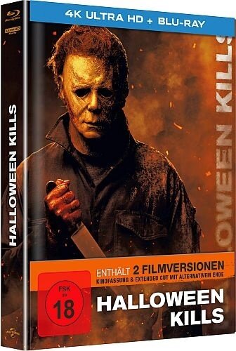 Halloween Kills (2021) Cover C (Feuer), Limited Edition, Mediabook, 4K Ultra HD + Blu-ray