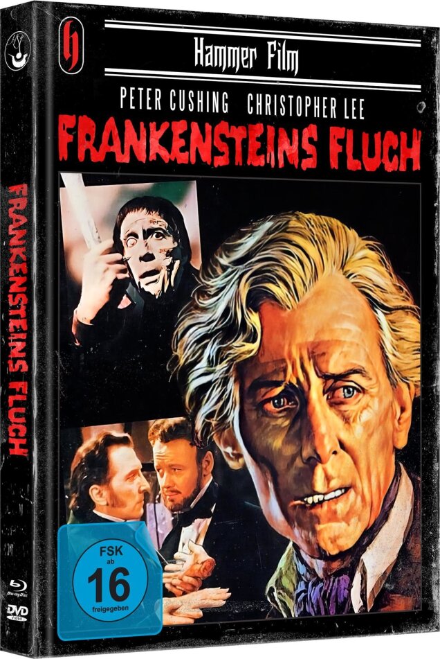 Frankensteins Fluch (1957) Cover B, Hammer Film, Edizione Limitata, Mediabook, Uncut, Blu-ray + DVD