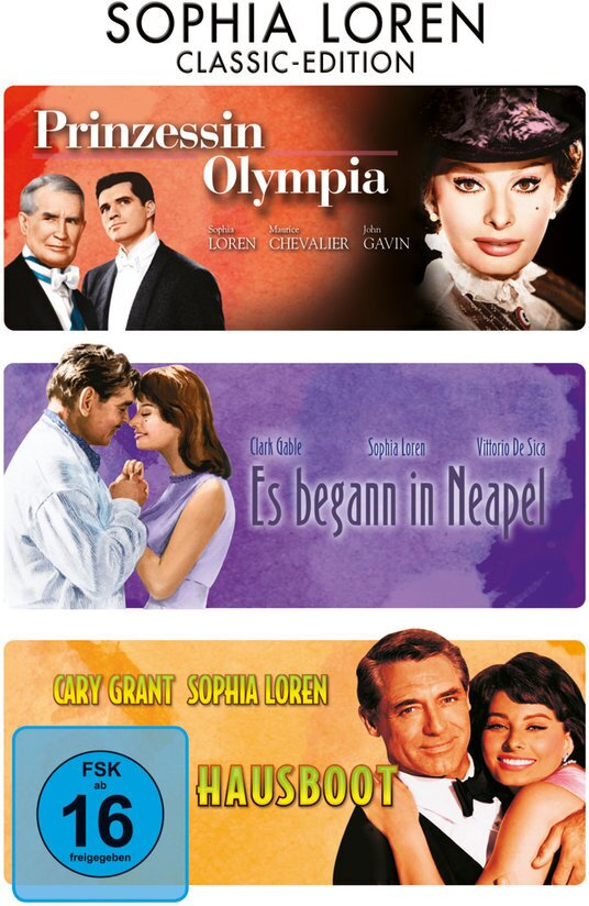 Sophia Loren - Classic Edition - Prinzessin Olympia / Es begann in Neapel / Hausboot 3 DVDs