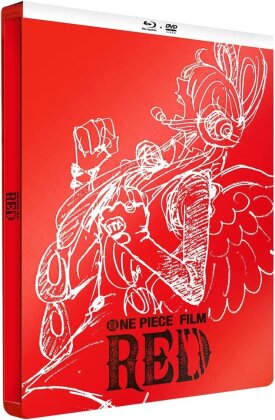 One Piece Film - Red (2022) (&Eacute;dition Limit&eacute;e, Steelbook, Blu-ray + DVD)