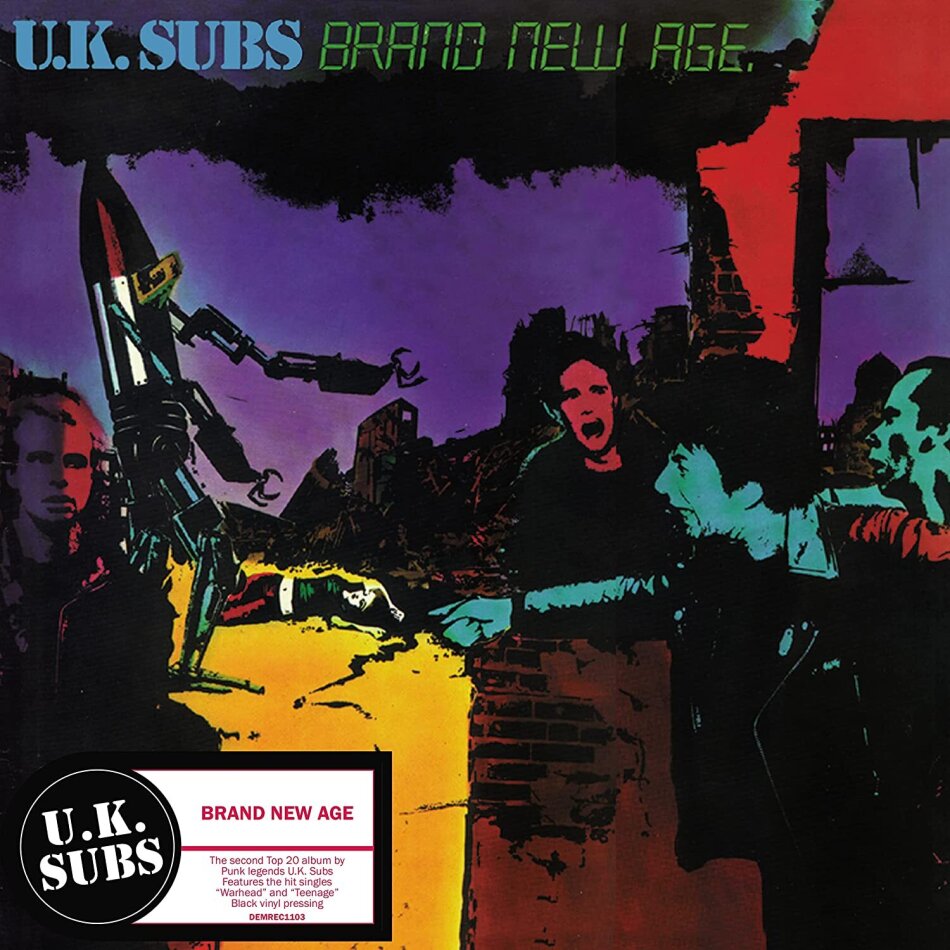 U.K. Subs - Brand New Age 2023 Reissue, Black Vinyl, 140 Gramm, Demon/Edsel, LP