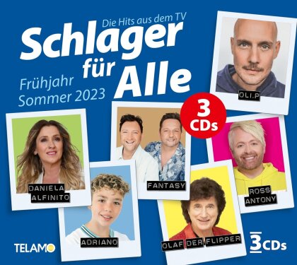 Schlager f&uuml;r Alle (Fr&uuml;hjahr/Sommer 2023) (3 CDs)