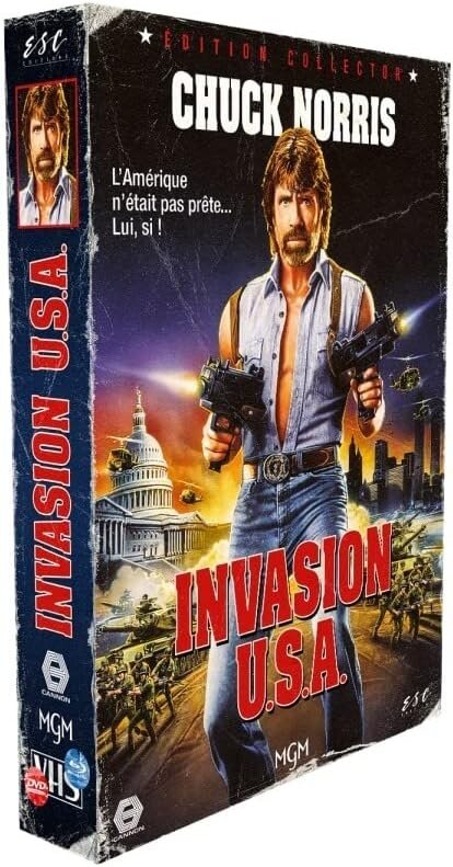 Invasion U.S.A. (1985) VHS Box, + Goodies, Édition Collector Limitée, Blu-ray + DVD
