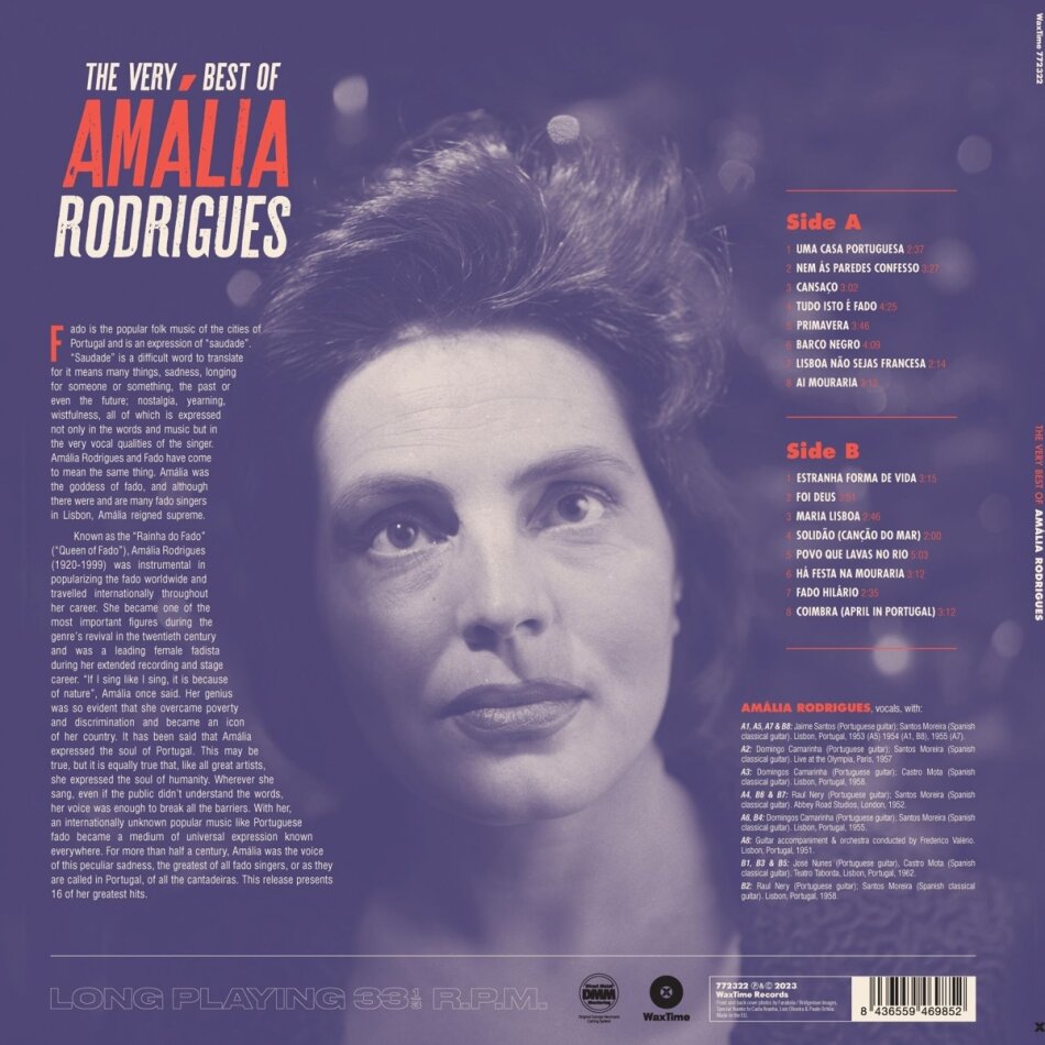 Amalia Rodrigues - Very Best Of Waxtime, 2023 Reissue, LP