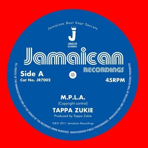Tappa Zukie - M.P.L.A./Version 7" Single