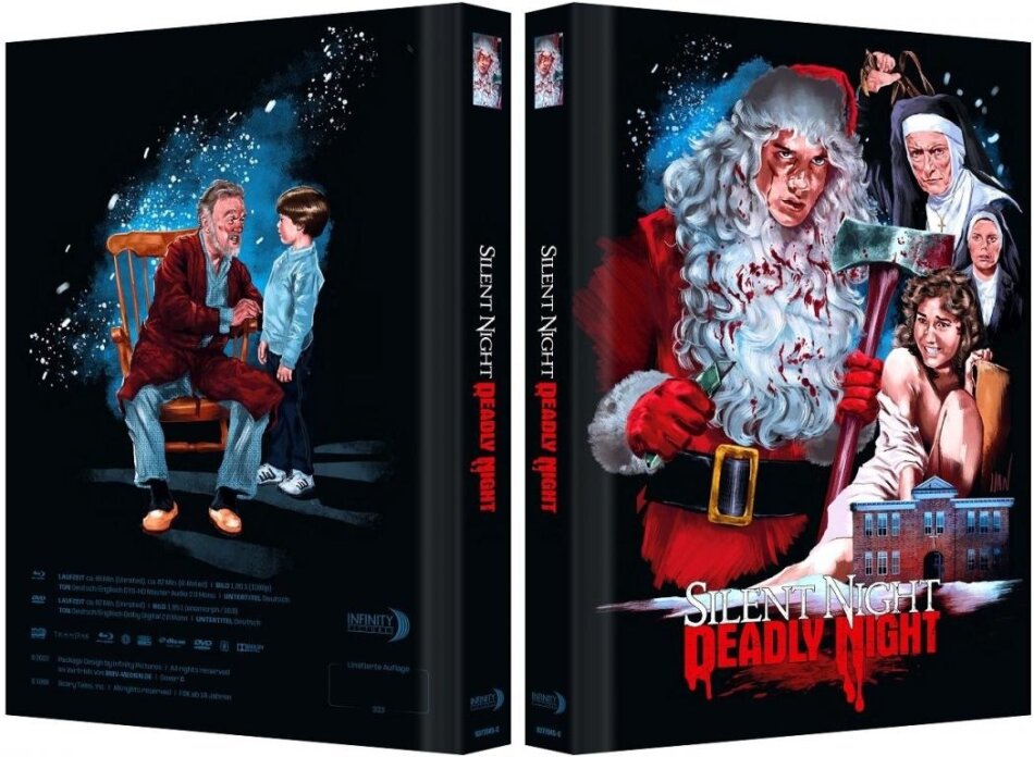 Silent Night, Deadly Night (1984) Cover C, Limited Collector's Edition, Mediabook, Uncut, Blu-ray + DVD