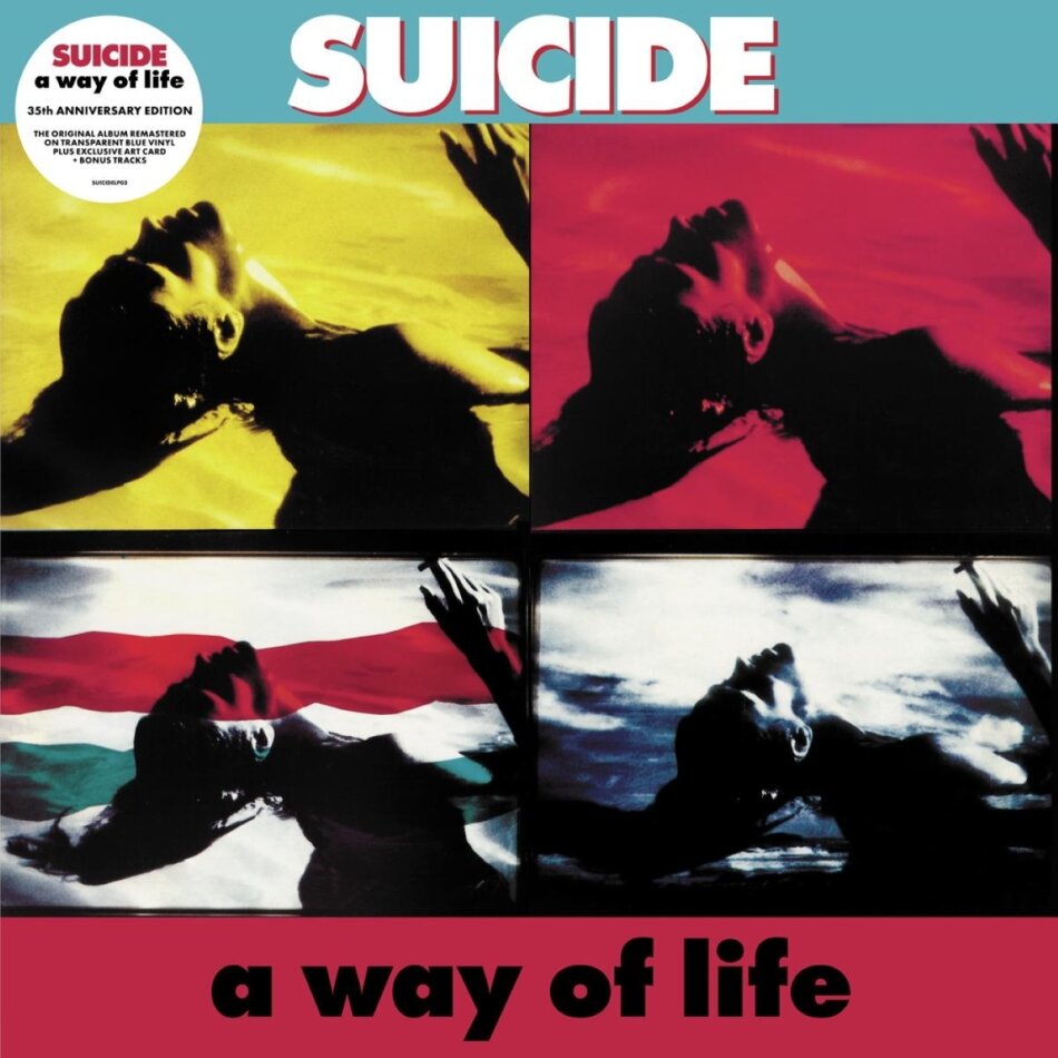 Suicide - A Way Of Life 2023 Reissue, BMG Rights Management, 35th Anniversary Edition, Transparent Blue Vinyl, LP