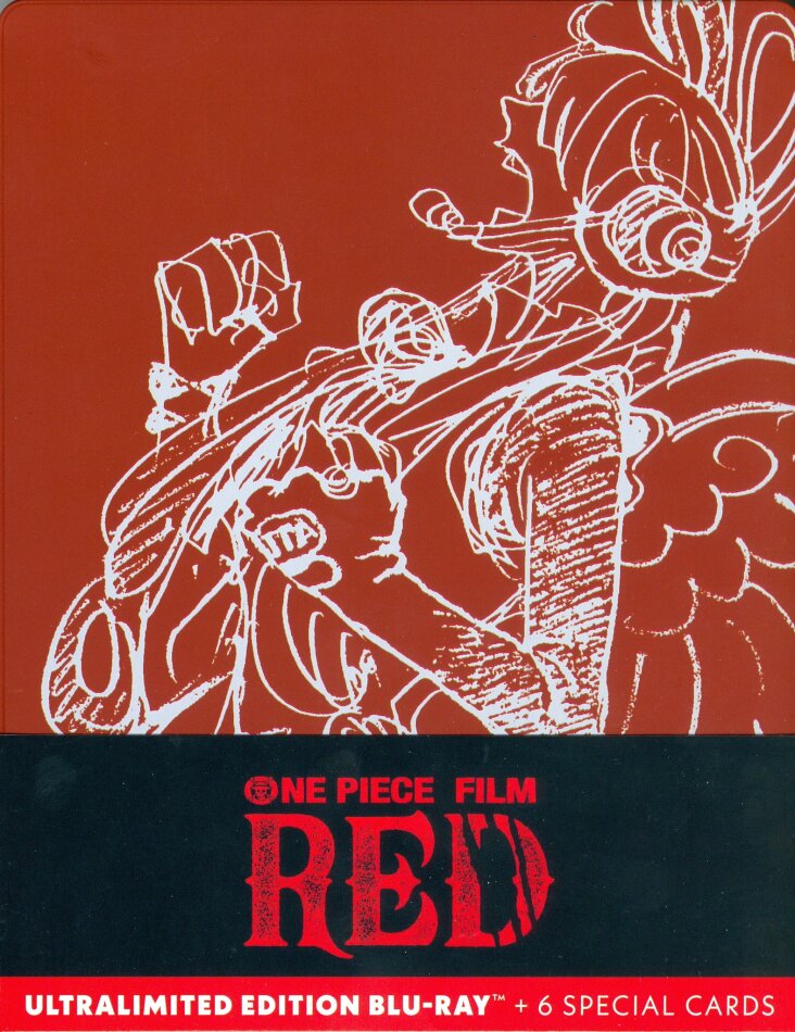 One Piece Film - Red (2022) + Cards, Edizione Limitata, Steelbook