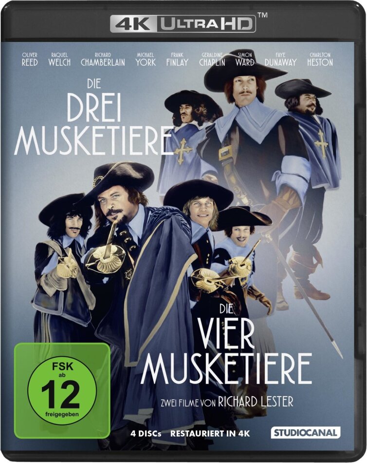 Die Musketiere - Einer für Alle - Alle für Einen! 2 4K Ultra HDs + 2 Blu-rays