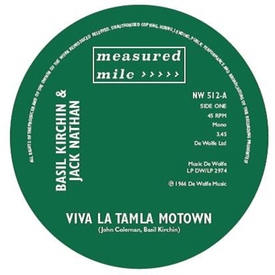 Basil Kirchin & Jack Nathan - Viva La Tamla Motown 7" Single