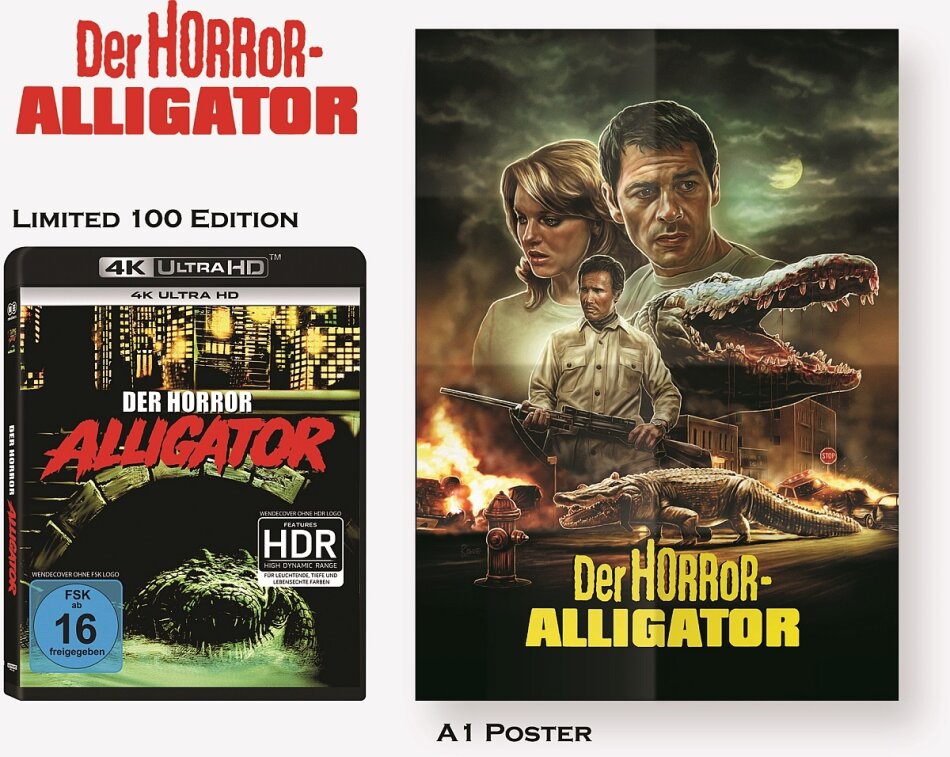 Der Horror-Alligator (1980) + Poster, Limited Edition
