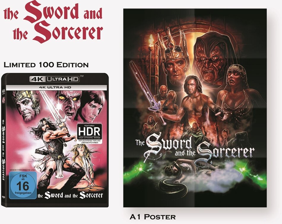 The Sword and the Sorcerer (1982) + Poster, Limited Edition