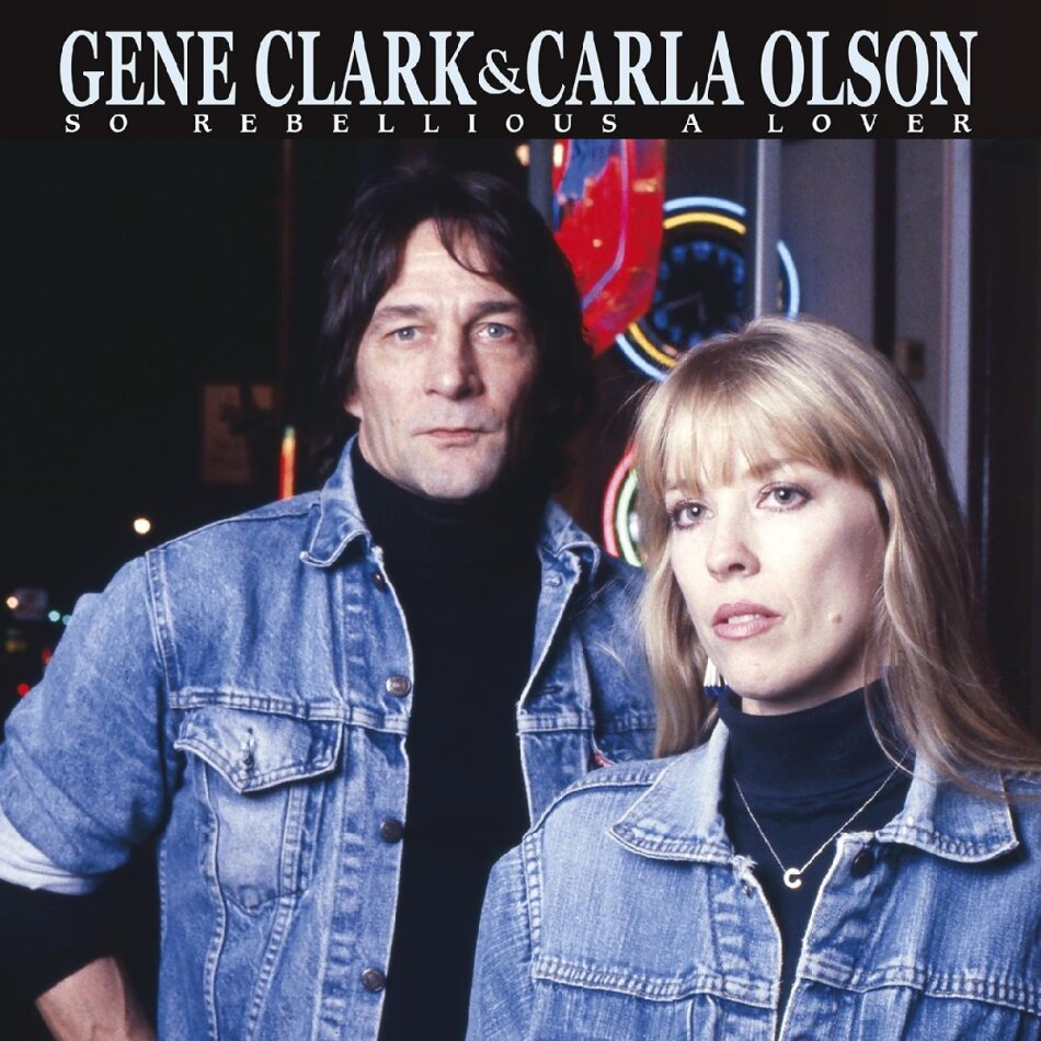 Gene Clark & Carla Olson - So Rebellious A Lover 2023 Reissue, Sunset BLVD Records, Blue Vinyl, 2 LPs
