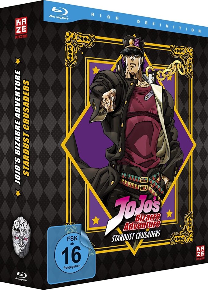 Jojo's Bizarre Adventure - Staffel 2 - Part 3: Stardust Crusaders Complete edition, 8 Blu-rays