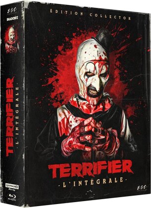 Terrifier - L'int&eacute;grale - Terrifier (2016) / Terrifier 2 (2022) / All Hallow's Eve (2013) (&Eacute;dition Collector Limit&eacute;e, Steelbook, 3 Blu-ray + 4K Ultra HD)