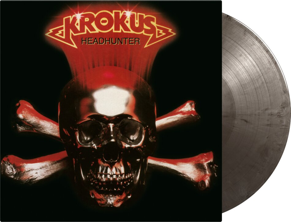 Krokus - Headhunter 2023 Reissue, Music On Vinyl, Limited To 1500 Copies, Numbered, Edizione 40° Anniversario, Silver & Black Marbled Vinyl, LP